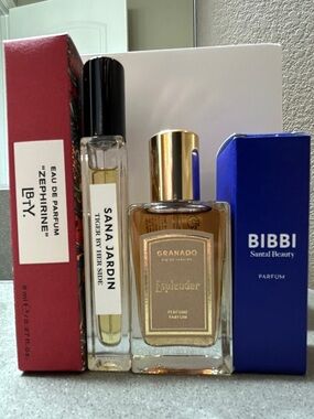 BRAND NEW Luxury Niche Fragrance Set – Bibbi, LBTY, Sana Jardin, Granado